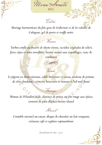 1818 Dix-Huit Cent Dix-Huit Restaurant à Villevieille