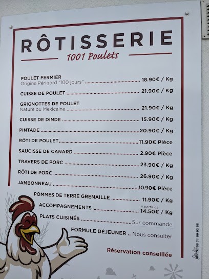 Rôtisserie 1001 Poulets, Restaurant à Sainte-Marie-de-Ré