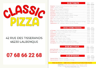 Classic Pizza, Restaurant à Lalbenque