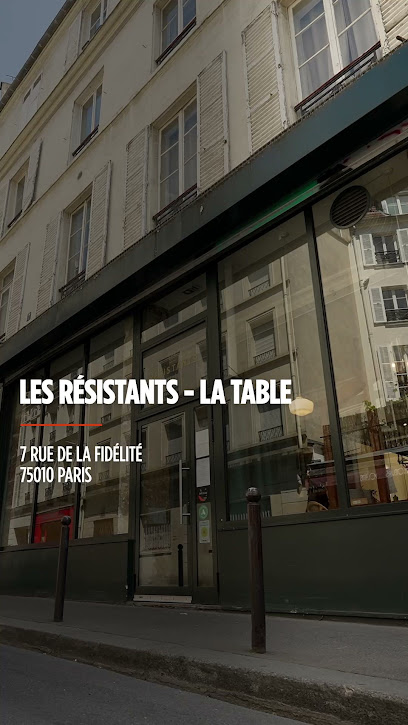 Les Résistants - La Table Restaurant à Paris 10